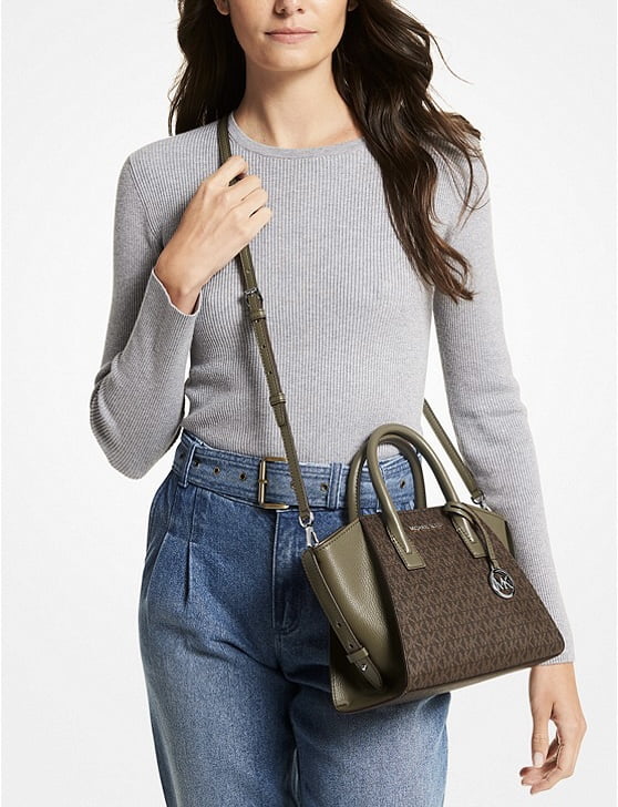 Michael Kors Avril Small Logo Top-Zip Satchel – THE OUTLET FZE
