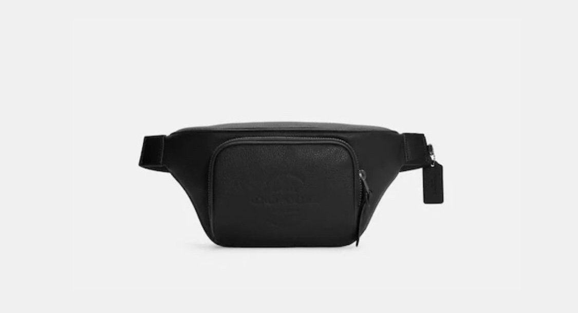 COACH Thompson Belt Bag COLOR: Gunmetal/BLACK