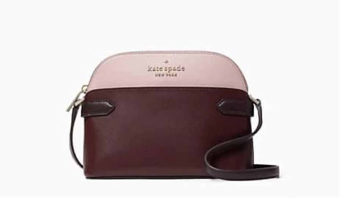 Kate Spade WKR00643 Staci Dome Saffiano Leather Crossbody Bag