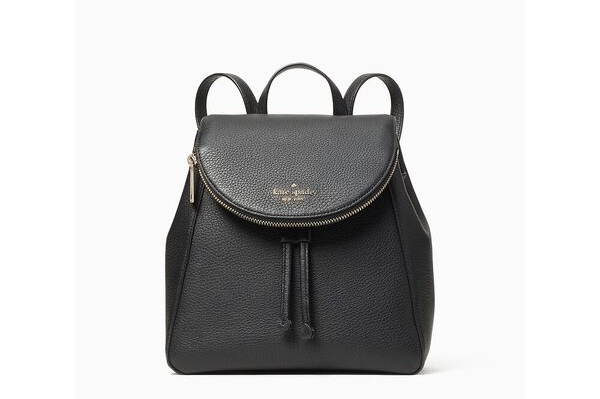 Kate Spade Leila Medium Flap BackPack Tote Bag Color: Black – THE ...