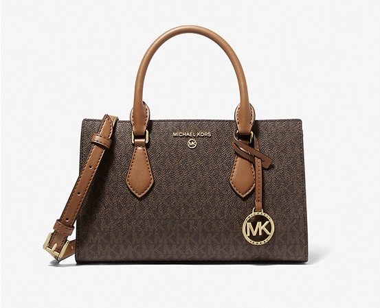 Michael Kors Valerie Small Logo Satchel-Color: Brown – THE OUTLET FZE