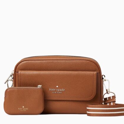 Kate Spade Rosie Pebbled Leather Flap Camera Bag-Color: Warm Gingerbread