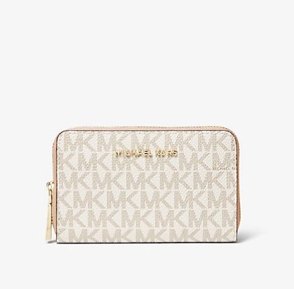 Michael Kors Small Logo Wallet- Color: Vanilla Soft Pink