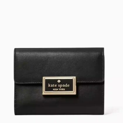 Kate Spade Reegan Medium Flap Wallet-Color: Black