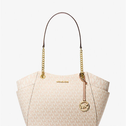 Michael Kors Jet Set Large Logo Shoulder Bag-Color: Rose Gold