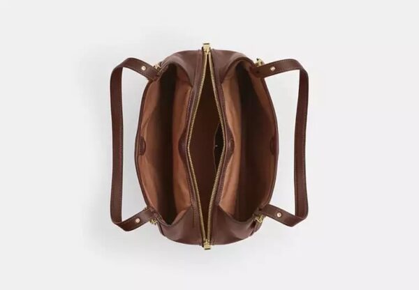 Coach Erin Shoulder Bag In Signature Canvas- Color: Signature canvas/Gold/Tan/Brown - Image 5