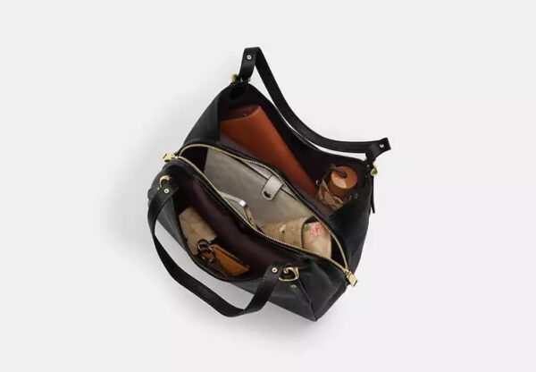 Coach Erin Shoulder Bag In Signature Canvas- Color: Signature canvas/Gold/Tan/Brown - Image 6