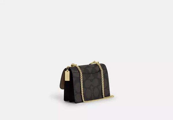 Coach Klare Crossbody Bag In Blocked Signature Canvas-Color: Signature canvas/Gold/Walnut/Tan - Image 4
