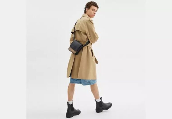 Coach Lucas Crossbody Bag In Blocked Signature Canvas-Color: Qb/Tan/Charcoal/Black - Image 2