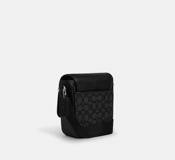 Coach Lucas Crossbody Bag In Signature Jacquard-Color: Silver/Charcoal/Black - Image 3