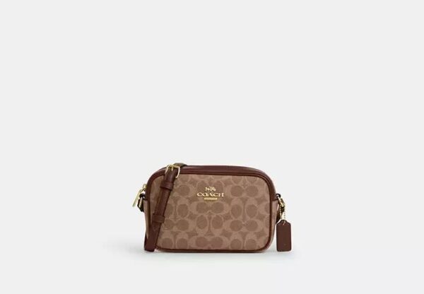 Coach Mini Jamie Camera Bag In Signature Canvas-Color: Signature canvas/Gold/Tan/Brown