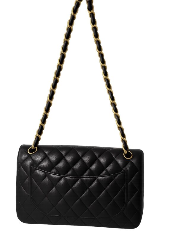 Chanel Jumbo Classic Flap-Lambskin Leather Bag - Image 2