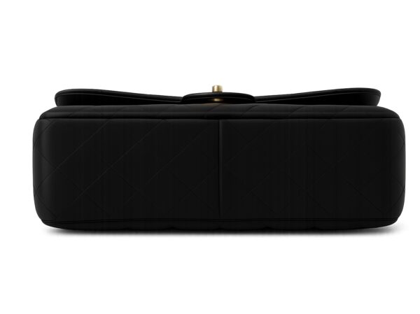 Chanel Jumbo Classic Flap-Lambskin Leather Bag - Image 4