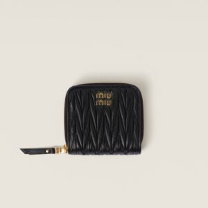 Miu Miu Small Matelasse nappa Leather Wallet
