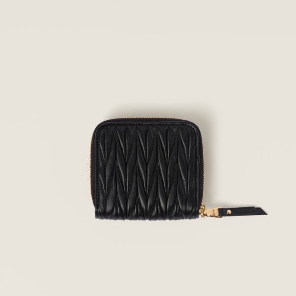Miu Miu Small Matelasse nappa Leather Wallet - Image 3