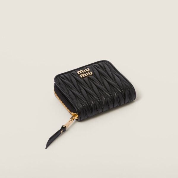 Miu Miu Small Matelasse nappa Leather Wallet - Image 4