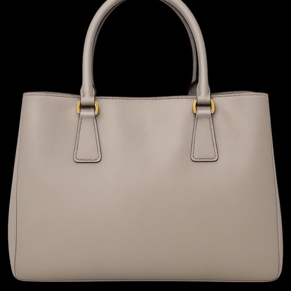 Prada Gallery Bag in Saffiano Lux-Color: Light gray Pomice - Image 2